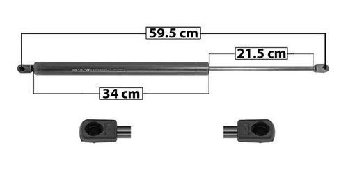 1 Amortiguador 5a Puerta Izq/der Sharan Volkswagen 95/00