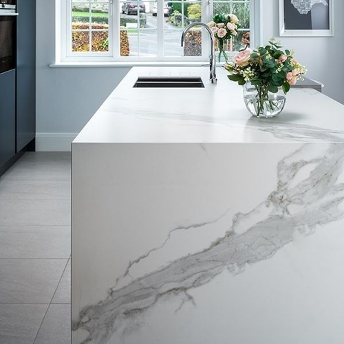 Imagen 6 de 10 de Mesones Mármol Granito Cuarzo Silestone Piedra Corian Cocina