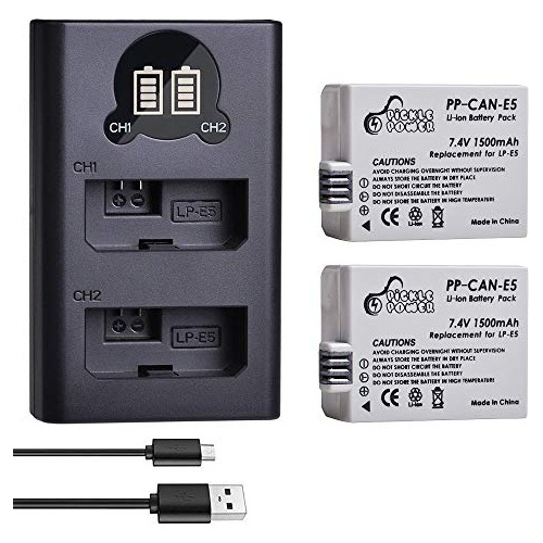 Lp X2 1500mah 7 4v Batería Y Cargador Rápido De Doble...