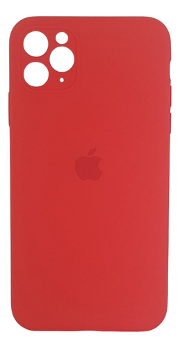 Estuche Protector Silicone Case Para iPhone 11 Promax Rojo