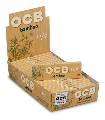 Papel Ocb Bamboo 1 1/4 78mm 25 Libros X 50 Papelillos