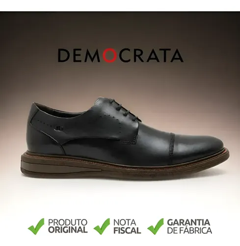 Sapato Democrata Masculino Bay Confortável Couro Oferta