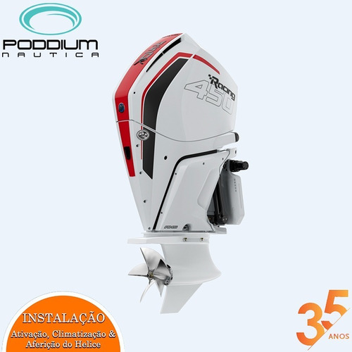Imagem 7 de 9 de Motor De Popa Mercury 450 Hp Xl 4t Racing + Frete Et Poddium