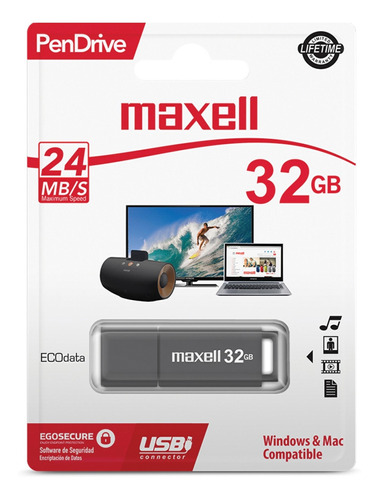 Pendrive Maxell Sil 32gb / Superstore