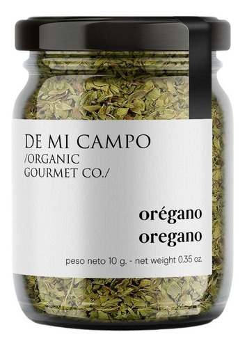 Oregano Organico En Frasco De Mi Campo 10gr.