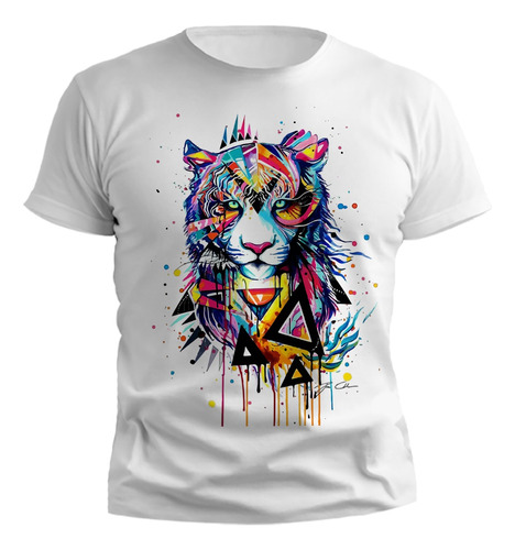 Remera Tigre Multicolor Diseño Exclusivo 