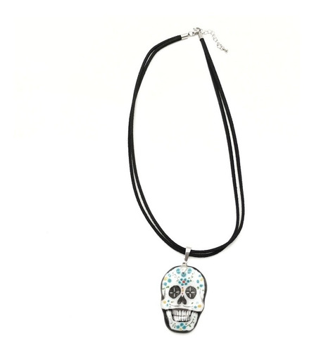 Imagen 4 de 5 de Collar Artístico Calavera Mexicana