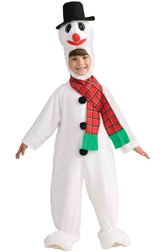 Disfraz Para Niño Hombre De Nieve De Felpa Talla Standard 