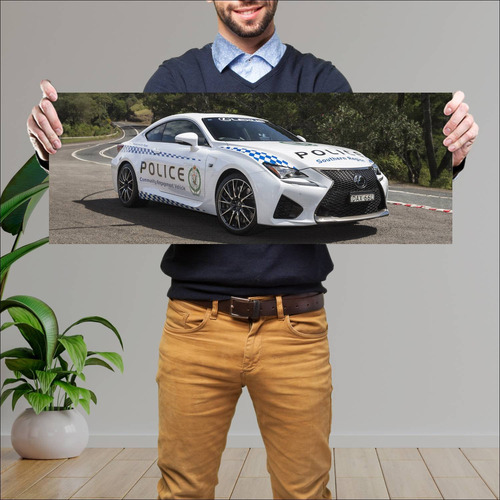 Cuadro 30x80cm Auto 2016 Lexus Rc F Police Au 69 482