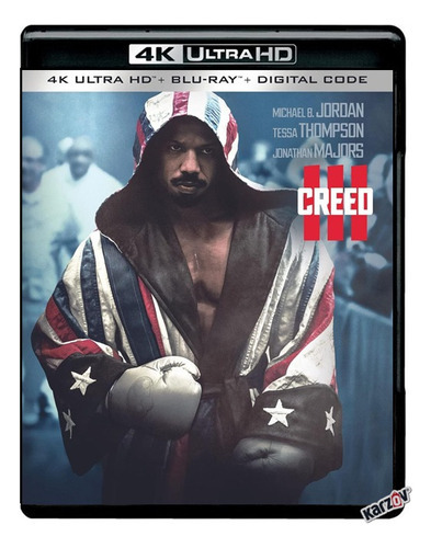 Creed 3 Tres Michael B Jordan Pelicula 4k Ultra Hd + Blu-ray