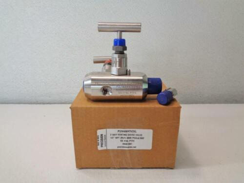 Precision Instrument 1/2 Npt 2-way Vent Gauge Valve 600 Ttv