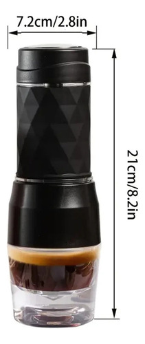 ! Blanco Máquina Espresso Cafetera Portátil Cápsula Y Café