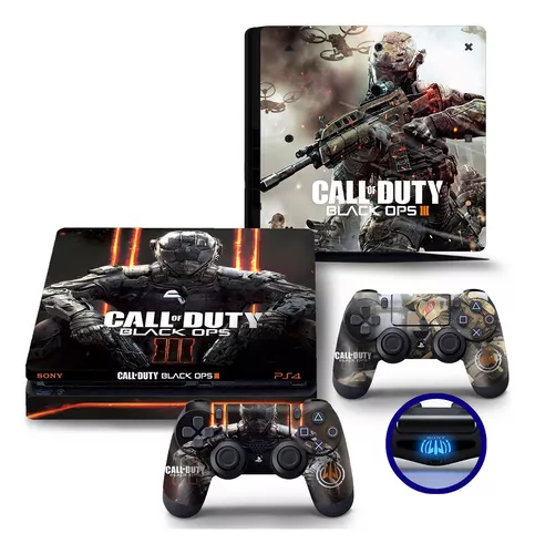 Skin Adesivo Playstation 4 PS4 Slim Call of Duty Black Ops 4