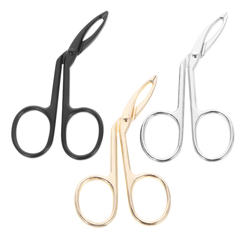 Pinzas Oblicuas Para Cejas De Acero Inoxidable, 3 Unidades