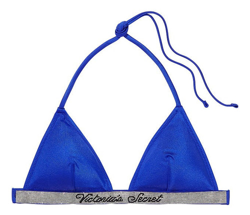 Corpiño Bikini Triángulo Azul Strasses S Victoria's Secret