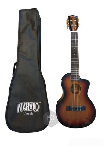 Ukelele Tenor Electroacústico Mahalo Mj3ce3ts Corte Y Funda