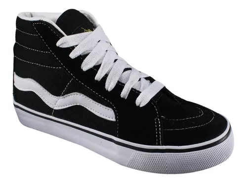 Tênis De Skate Hi Top Old School Preto Mad Rats