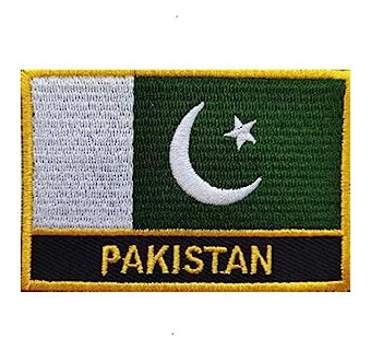 Uijokdef 1 Parche De Bandera De Pakistán Para Planchar O Se