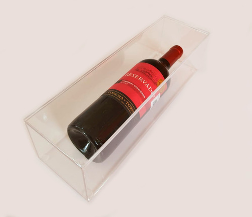 Caja De Acrílico Para Botella De Vino, Regalo Y Exhibición.