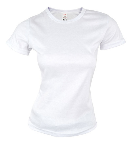 Playera Para Sublimar Tacto Algodón Grueso Blanca Mujer 