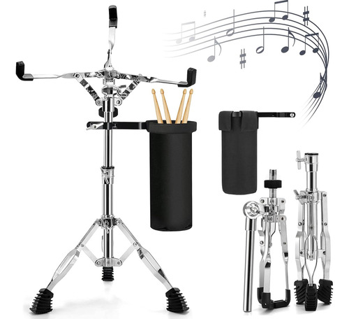 Soporte De Tarola Base Trípode Con Soporte Para Baquetas