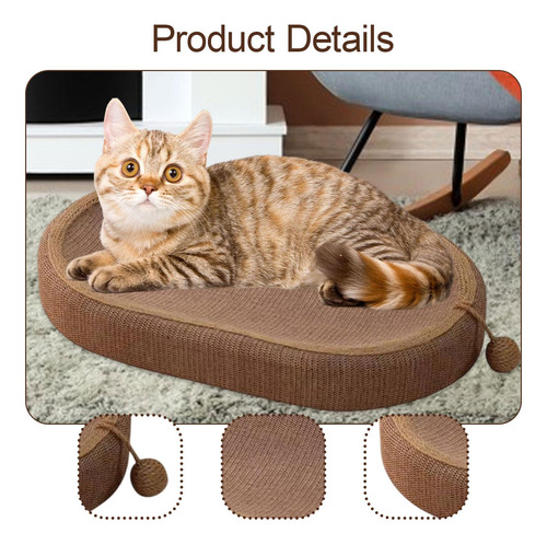 Rascador Para Gatos, Cama, Almohadilla Para 66cmx40cmx8cm
