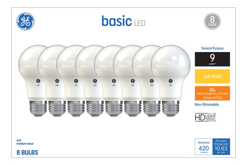 Bombilla Led Uso General Basico Luz Diurna