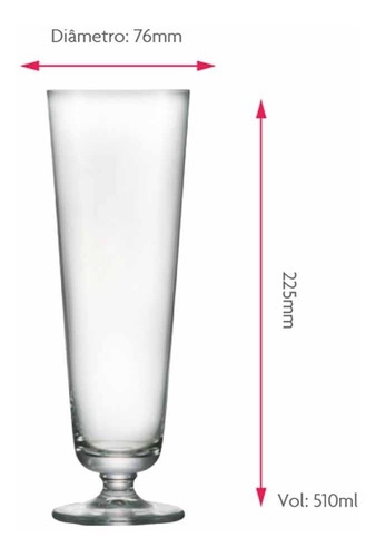 Imagem 5 de 5 de Jogo Taça Ritzenhoff Cerveja Prestige M 510ml 6 Pçs