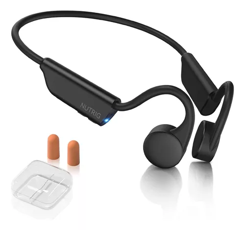 Auriculares de Conducción ósea con Bluetooth de Oreja Abierta, Auriculares  Negro