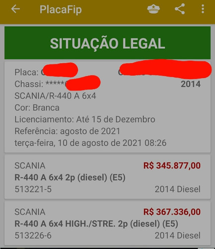 Imagem 13 de 13 de Scania R440 6x4 2014 - Com Retarder