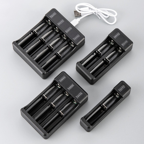 De Batería Usb Con Indicador Led Para 3.7v/4.2v 3 Ranuras