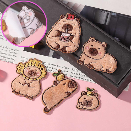 Parches Termoadhesivos Bordados Con Animales De Mengsood, 5