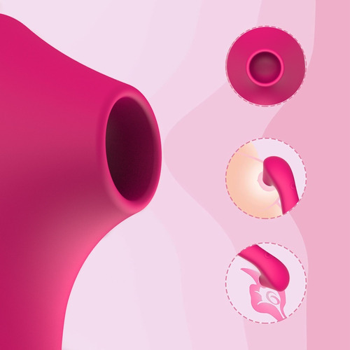 El vibrador de succión del clítoris de la vagina chupa el color de la piel del clítoris