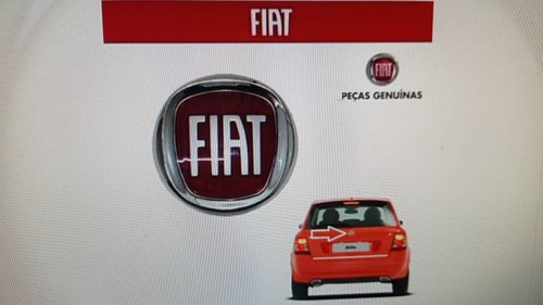 Emblema De Maleta Para Fiat Resinado Autoadesivo Rojo 9.5cm