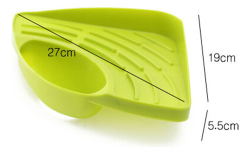 Soporte Para Escurridor De Platos Con Repisa Triangular Verd