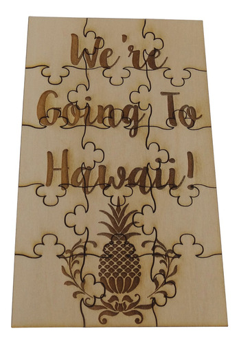 Were Go To Hawaii 15 Piezas Basswood Jigsaw Puzzle Sorpresa