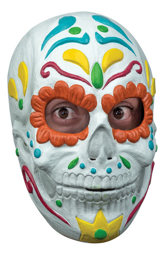 Máscara Calavera De Azucar Multicolor Halloween