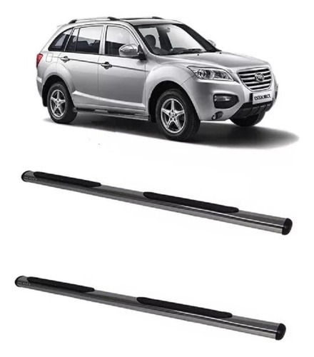 Estribo Tubular Oblongo Cromado Lifan X60 2013 2016