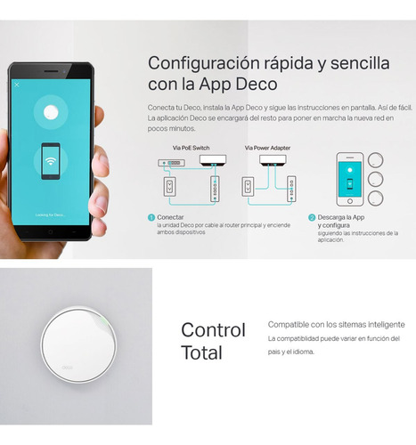 Sistema Wifi 6 Mesh Ai Ax3000, Tp-link Deco X50-poe (2-pack)