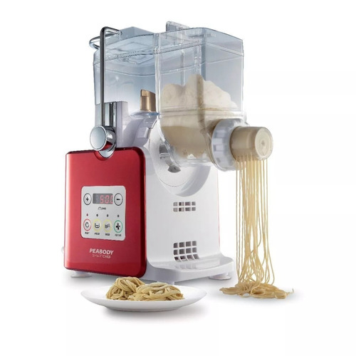 Máquina Para Pastas Peabody 6 Accesorios + Recetario Color Rojo