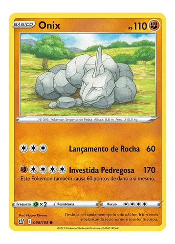 Kit Carta Pokémon Steelix E Onix Pokémon Go