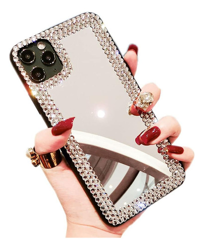 Poowear Para iPhone 11 Funda 3d Glitter Sparkle Bling Mirror