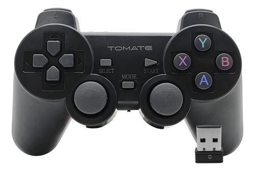 Controle Sem Fio 2.4ghz Compatível Com Windows Usb Com Vibro