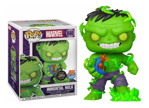 Funko Pop Inmortal Hulk 840 Px Chase Version Brilla Marvel