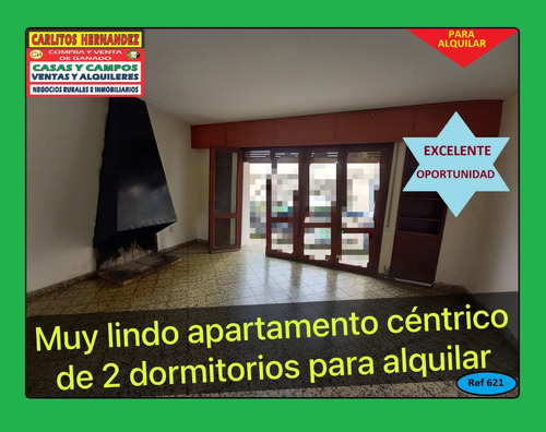 Ref 621) ** A - Muy Lindo Apartamento Céntrico De 2 Dormitorios Para Alquilar En San José