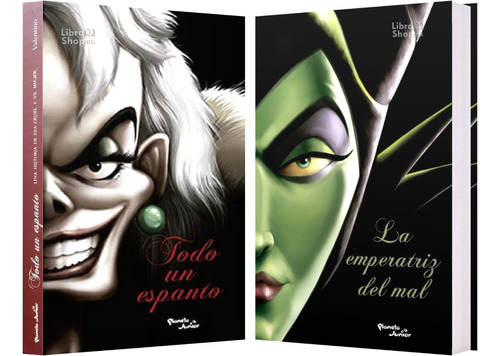 2 Libros Villanos Disney  Cruella De Vil + Maléfica