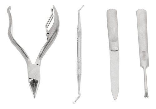 Kit Para Quitar Cutículas, Juego De 4 Pinzas, Levantador De
