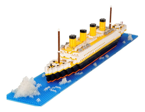 Newabwn Juego De Bloques De Construcción De Modelo Titanic,