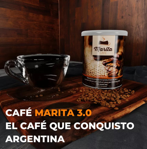 Café Marita 3.0 Lata X 100grs. Te Ayuda A Bajar De Peso.