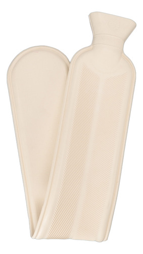 Bolsa De Agua Caliente De Caucho Rosa De 2000 Ml Con Forma D